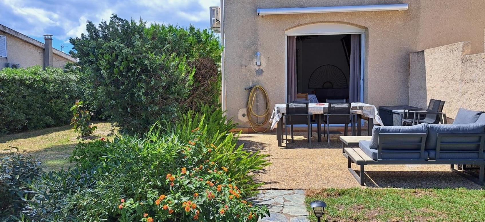 Mini Villa Jardin 50 M Plage Borgo  Extérieur photo